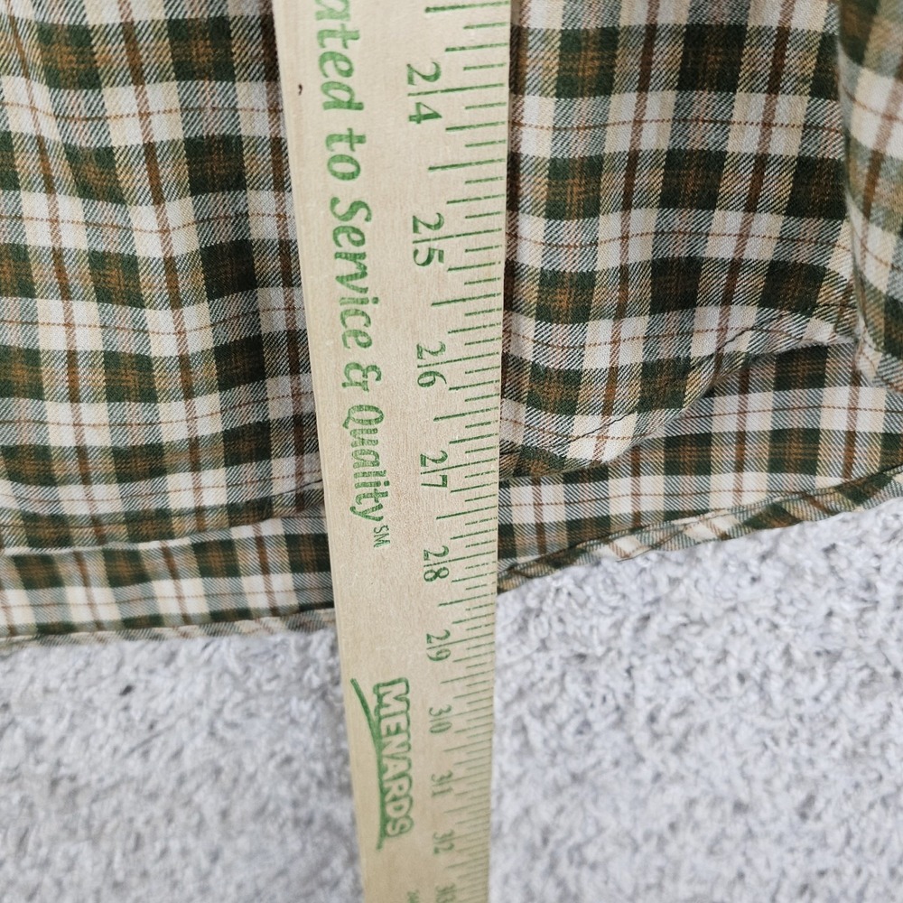 ExOfficio Plaid Flannel Long Sleeve Button Up Shirt Men's Medium Travel Shirt - Picture 4 of 11